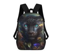 sinyumoney Unisex Fantasy Black Panther Backpack 3D Printed Travel Rucksack Casual Laptop Rucksack Lightweight Schoolbag For Men Women Boys Girls 17inch