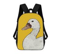 sinyumoney Unisex Funny Duck Backpack 3d Printed Travel Backpack Casual Laptop Backpack Lightweight SchoolBag for Men Women Boys Girls 17inch