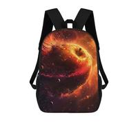 sinyumoney Unisex Galactic Apple Dream Backpack 3D Printed Travel Rucksack Casual Laptop Rucksack Lightweight Schoolbag For Men Women Boys Girls 17inch