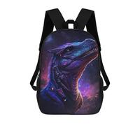 sinyumoney Unisex Galactic Dinosaur Art Print-13 17 Inch Backpack 3d Printed Travel Backpack Casual Laptop Backpack Lightweight SchoolBag for Men Women Boys Girls