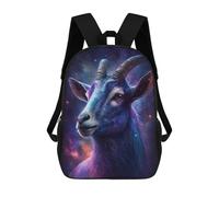 sinyumoney Unisex Galactic Goat Portrait-5 17 Inch Backpack 3d Printed Travel Backpack Casual Laptop Backpack Lightweight SchoolBag for Men Women Boys Girls