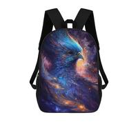 sinyumoney Unisex Galactic Phoenix Art Print -3 17 Inch Backpack 3d Printed Travel Backpack Casual Laptop Backpack Lightweight SchoolBag for Men Women Boys Girls