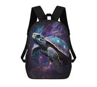 sinyumoney Unisex Galactic Sea Turtle Art Print-2 17 Inch Backpack 3d Printed Travel Backpack Casual Laptop Backpack Lightweight SchoolBag for Men Women Boys Girls