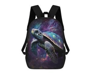 sinyumoney Unisex Galactic Sea Turtle Art Print-2 17 Inch Backpack 3d Printed Travel Backpack Casual Laptop Backpack Lightweight SchoolBag for Men Women Boys Girls
