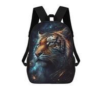 sinyumoney Unisex Galactic Tiger Portrait -14 17 Inch Backpack 3d Printed Travel Backpack Casual Laptop Backpack Lightweight SchoolBag for Men Women Boys Girls