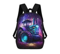 sinyumoney Unisex Galactic Tractor Adventure-5 17 Inch Backpack 3d Printed Travel Backpack Casual Laptop Backpack Lightweight SchoolBag for Men Women Boys Girls