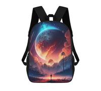 sinyumoney Unisex Galactic Wanderlust Backpack 3D Printed Travel Rucksack Casual Laptop Rucksack Lightweight Schoolbag For Men Women Boys Girls 17inch