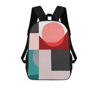 sinyumoney Unisex Geometric Art 9 Backpack 3D Printed Travel Rucksack Casual Laptop Rucksack Lightweight Schoolbag For Men Women Boys Girls 17inch