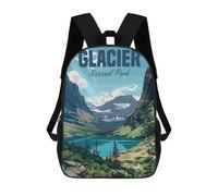 sinyumoney Unisex Glacier National Park Backpack 3d Printed Travel Backpack Casual Laptop Backpack Lightweight SchoolBag for Men Women Boys Girls 17inch