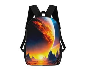 sinyumoney Unisex GOLDEN SUNRISE Backpack 3D Printed Travel Rucksack Casual Laptop Rucksack Lightweight Schoolbag For Men Women Boys Girls 17inch