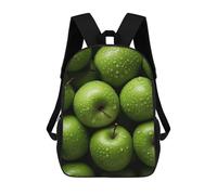 sinyumoney Unisex Green Apple Backpack 3D Printed Travel Rucksack Casual Laptop Rucksack Lightweight Schoolbag For Men Women Boys Girls 17inch