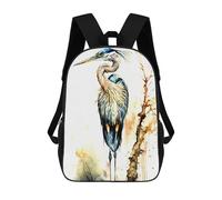 sinyumoney Unisex Heron Backpack 3d Printed Travel Backpack Casual Laptop Backpack Lightweight SchoolBag for Men Women Boys Girls 17inch