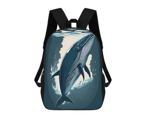 sinyumoney Unisex Humpback Whale Backpack 3d Printed Travel Backpack Casual Laptop Backpack Lightweight SchoolBag for Men Women Boys Girls 17inch