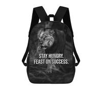 sinyumoney Unisex Hungry Feast On Success 17 Inch Backpack 3d Printed Travel Backpack Casual Laptop Backpack Lightweight SchoolBag for Men Women Boys Girls
