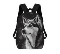 sinyumoney Unisex Husky Animal Snow Backpack 3d Printed Travel Backpack Casual Laptop Backpack Lightweight SchoolBag for Men Women Boys Girls 17inch