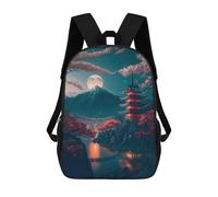 sinyumoney Unisex Japanese Beauty Backpack 3d Printed Travel Backpack Casual Laptop Backpack Lightweight SchoolBag for Men Women Boys Girls 17inch