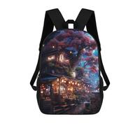 sinyumoney Unisex Japanese Sakura Market Art Backpack 3d Printed Travel Backpack Casual Laptop Backpack Lightweight SchoolBag for Men Women Boys Girls 17inch