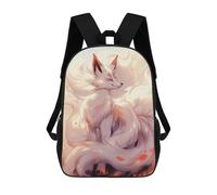 sinyumoney Unisex Kitsune Japanese Fox Backpack 3D Printed Travel Rucksack Casual Laptop Rucksack Lightweight Schoolbag For Men Women Boys Girls 17inch