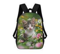 sinyumoney Unisex Kittens Play Backpack 3d Printed Travel Backpack Casual Laptop Backpack Lightweight SchoolBag for Men Women Boys Girls 17inch