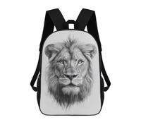 sinyumoney Unisex Lion Portrait 17 Inch Backpack 3d Printed Travel Backpack Casual Laptop Backpack Lightweight SchoolBag for Men Women Boys Girls