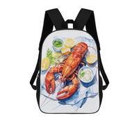 sinyumoney Unisex Lobster Citrus Splash Backpack 3d Printed Travel Backpack Casual Laptop Backpack Lightweight SchoolBag for Men Women Boys Girls 17inch