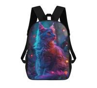 sinyumoney Unisex Magical Cat Backpack 3d Printed Travel Backpack Casual Laptop Backpack Lightweight SchoolBag for Men Women Boys Girls 17inch