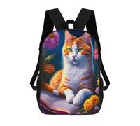 sinyumoney Unisex Magical Fantasy Cat Artwork 17 Inch Backpack 3d Printed Travel Backpack Casual Laptop Backpack Lightweight SchoolBag for Men Women Boys Girls