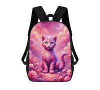 sinyumoney Unisex Magical Fantasy Kitten 17 Inch Backpack 3d Printed Travel Backpack Casual Laptop Backpack Lightweight SchoolBag for Men Women Boys Girls