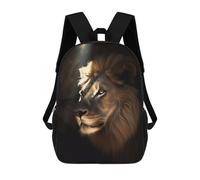 sinyumoney Unisex Majestic Lion in Dark Cave Backpack 3d Printed Travel Backpack Casual Laptop Backpack Lightweight SchoolBag for Men Women Boys Girls 17inch
