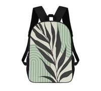 sinyumoney Unisex Minimalist Floral 44 Backpack 3D Printed Travel Rucksack Casual Laptop Rucksack Lightweight Schoolbag For Men Women Boys Girls 17inch