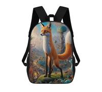 sinyumoney Unisex Mystical Fox Encounters Backpack 3d Printed Travel Backpack Casual Laptop Backpack Lightweight SchoolBag for Men Women Boys Girls 17inch