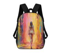 sinyumoney Unisex Naked Girl in Paint Backpack 3d Printed Travel Backpack Casual Laptop Backpack Lightweight SchoolBag for Men Women Boys Girls 17inch