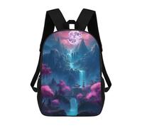 sinyumoney Unisex Neon Cherry Blossom Oasis Backpack 3D Printed Travel Rucksack Casual Laptop Rucksack Lightweight Schoolbag For Men Women Boys Girls 17inch