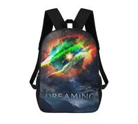sinyumoney Unisex Never Stop Dreaming 17 Inch Backpack 3d Printed Travel Backpack Casual Laptop Backpack Lightweight SchoolBag for Men Women Boys Girls