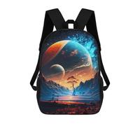 sinyumoney Unisex New Earth Universe Cosmos Backpack 3d Printed Travel Backpack Casual Laptop Backpack Lightweight SchoolBag for Men Women Boys Girls 17inch