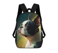 sinyumoney Unisex Paint Expression Dog Backpack 3D Printed Travel Rucksack Casual Laptop Rucksack Lightweight Schoolbag For Men Women Boys Girls 17inch