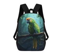 sinyumoney Unisex Parrot in The Jungle Backpack 3d Printed Travel Backpack Casual Laptop Backpack Lightweight SchoolBag for Men Women Boys Girls 17inch