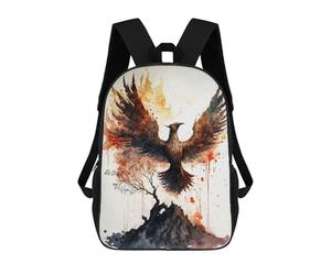 sinyumoney Unisex Phoenix from The Ashes Backpack 3D Printed Travel Rucksack Casual Laptop Rucksack Lightweight Schoolbag For Men Women Boys Girls 17inch