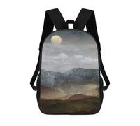 sinyumoney Unisex Purple Mountains 17 Inch Backpack 3d Printed Travel Backpack Casual Laptop Backpack Lightweight SchoolBag for Men Women Boys Girls