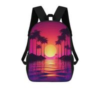 sinyumoney Unisex Radiant Wave Rhapsody Backpack 3D Printed Travel Rucksack Casual Laptop Rucksack Lightweight Schoolbag For Men Women Boys Girls 17inch