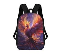 sinyumoney Unisex Rising Phoenix Backpack 3D Printed Travel Rucksack Casual Laptop Rucksack Lightweight Schoolbag For Men Women Boys Girls 17inch