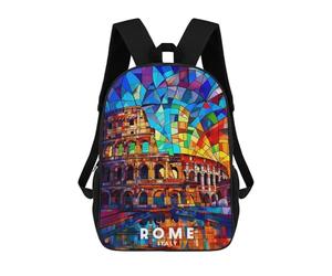 sinyumoney Unisex Rome Backpack 3d Printed Travel Backpack Casual Laptop Backpack Lightweight SchoolBag for Men Women Boys Girls 17inch
