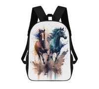 sinyumoney Unisex Running Horse Backpack 3d Printed Travel Backpack Casual Laptop Backpack Lightweight SchoolBag for Men Women Boys Girls 17inch