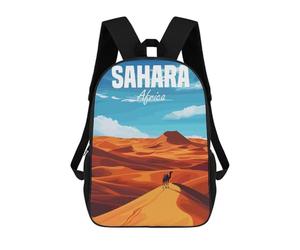sinyumoney Unisex Sahara Africa Desert Backpack 3d Printed Travel Backpack Casual Laptop Backpack Lightweight SchoolBag for Men Women Boys Girls 17inch