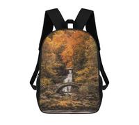 sinyumoney Unisex Scottish Waterfall Backpack 3d Printed Travel Backpack Casual Laptop Backpack Lightweight SchoolBag for Men Women Boys Girls 17inch