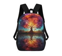 sinyumoney Unisex Space Fantasy Landscape Backpack 3D Printed Travel Rucksack Casual Laptop Rucksack Lightweight Schoolbag For Men Women Boys Girls 17inch