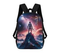 sinyumoney Unisex Space Hunter Backpack 3D Printed Travel Rucksack Casual Laptop Rucksack Lightweight Schoolbag For Men Women Boys Girls 17inch