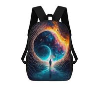 sinyumoney Unisex Space Portal Level 7 Backpack 3D Printed Travel Rucksack Casual Laptop Rucksack Lightweight Schoolbag For Men Women Boys Girls 17inch