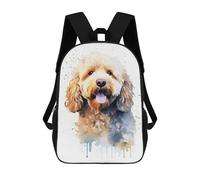 sinyumoney Unisex Spanish Water Dog Backpack 3d Printed Travel Backpack Casual Laptop Backpack Lightweight SchoolBag for Men Women Boys Girls 17inch