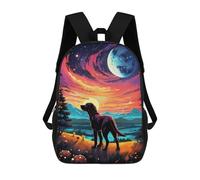 sinyumoney Unisex Starlit Sentinels Dog Backpack 3d Printed Travel Backpack Casual Laptop Backpack Lightweight SchoolBag for Men Women Boys Girls 17inch